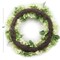 2-Pack: 24" Mixed Green Hydrangea Wreath with Grapevine Ring, Floral Home by Artificial Flowers